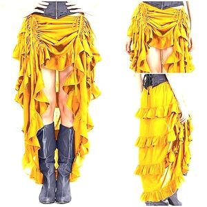 ThePirateDressing Steampunk Victorian Cosplay  High-Low Skirt Sz XL